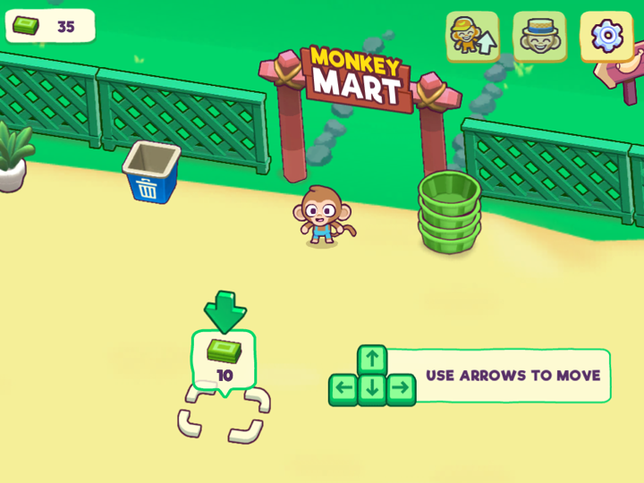 Monkey Mart gameplay